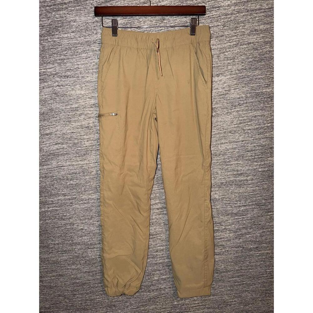 Weatherproof Vintage Boys L 14/16 Fleece Lined Tech Joggers Khaki Hiking Pants